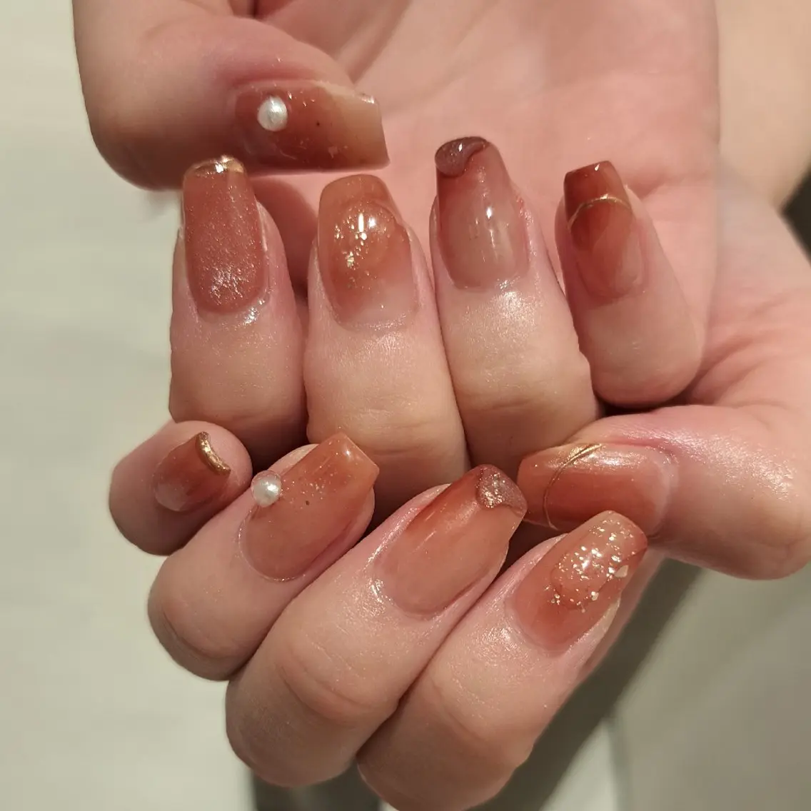 ネイル アートネイル ジェルネイル 持ち込み ニュアンスネイル ハンドネイル Nail mood デザイン持ち込みokのネイルデザイン