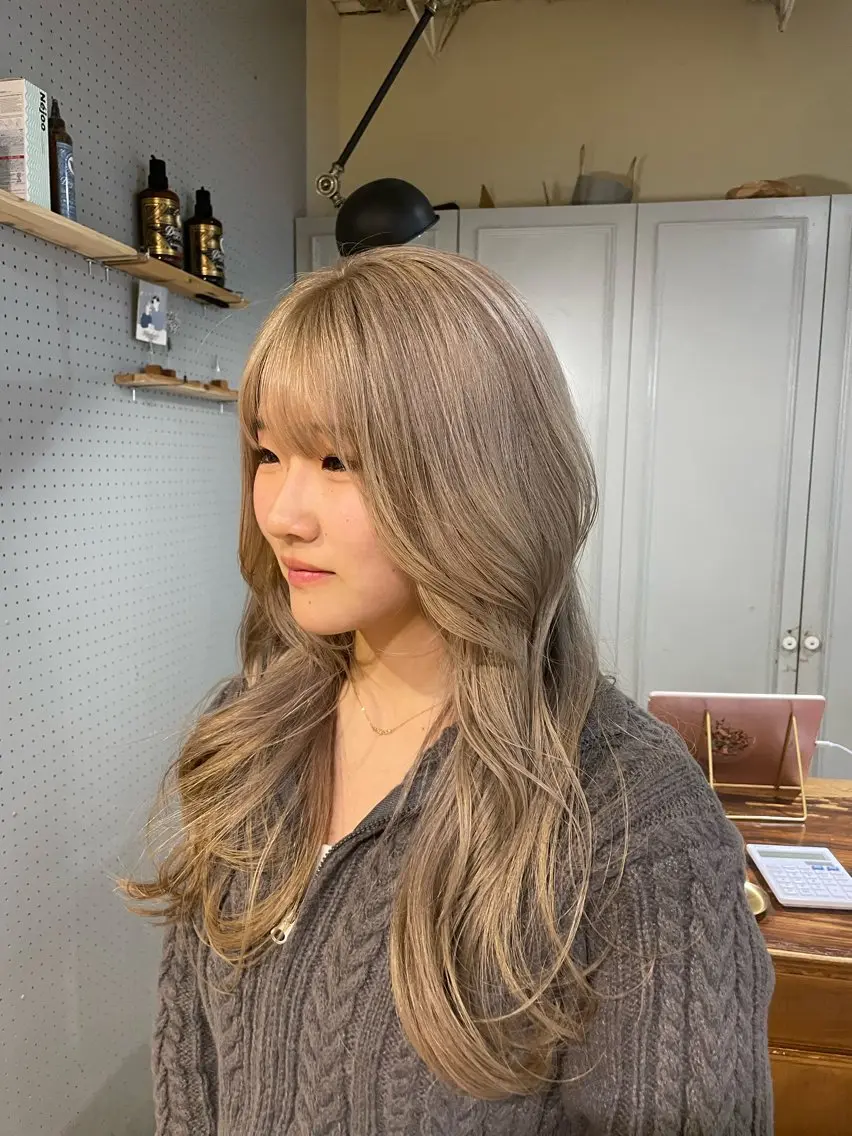 ロング カラー ヘアカラー トリートメント 🤩噂のMr.髪ポジ ティブ®️yu🤩のヘアスタイル