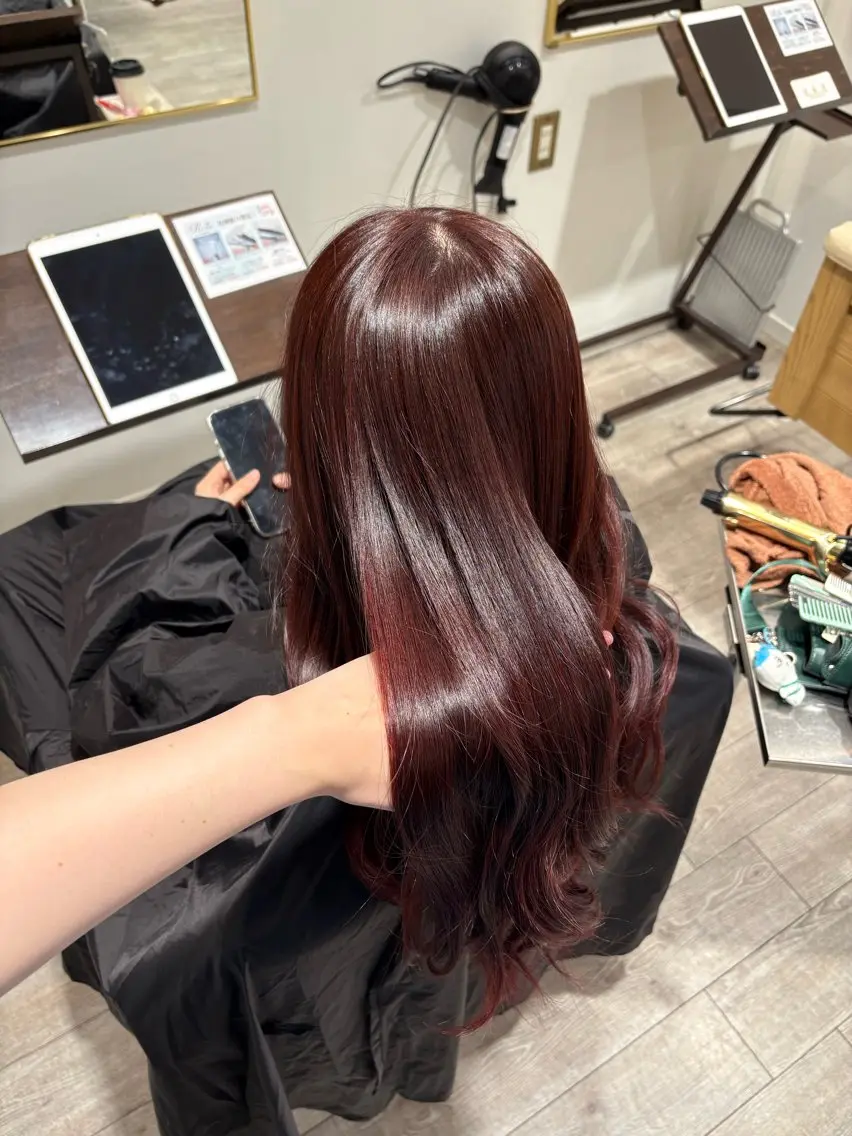 カラー ヘアカラー ハイトーン/茨木市 𝙨𝙖𝙠𝙞💚のヘアスタイル
