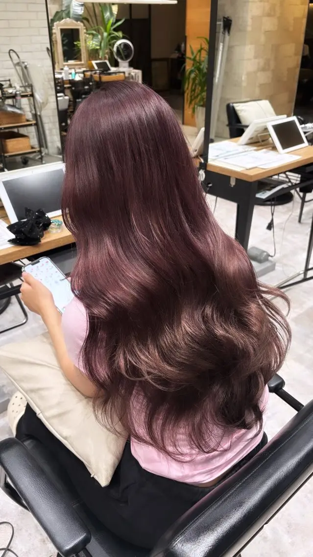 カラー ブラウンカラー ヘアカラー トリートメント ヘッドスパ ヘアセット The C 海老名 SHUREIのヘアスタイル