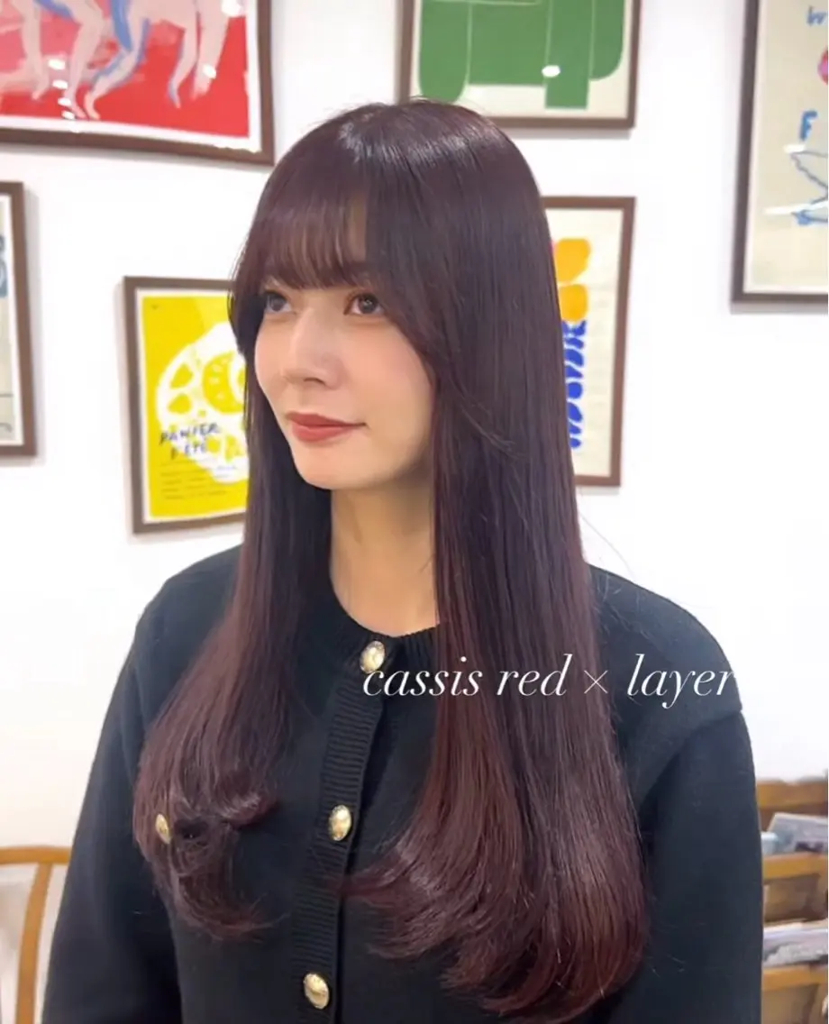 ロング レイヤーカット ayuna 海外スタイルのヘアスタイル
