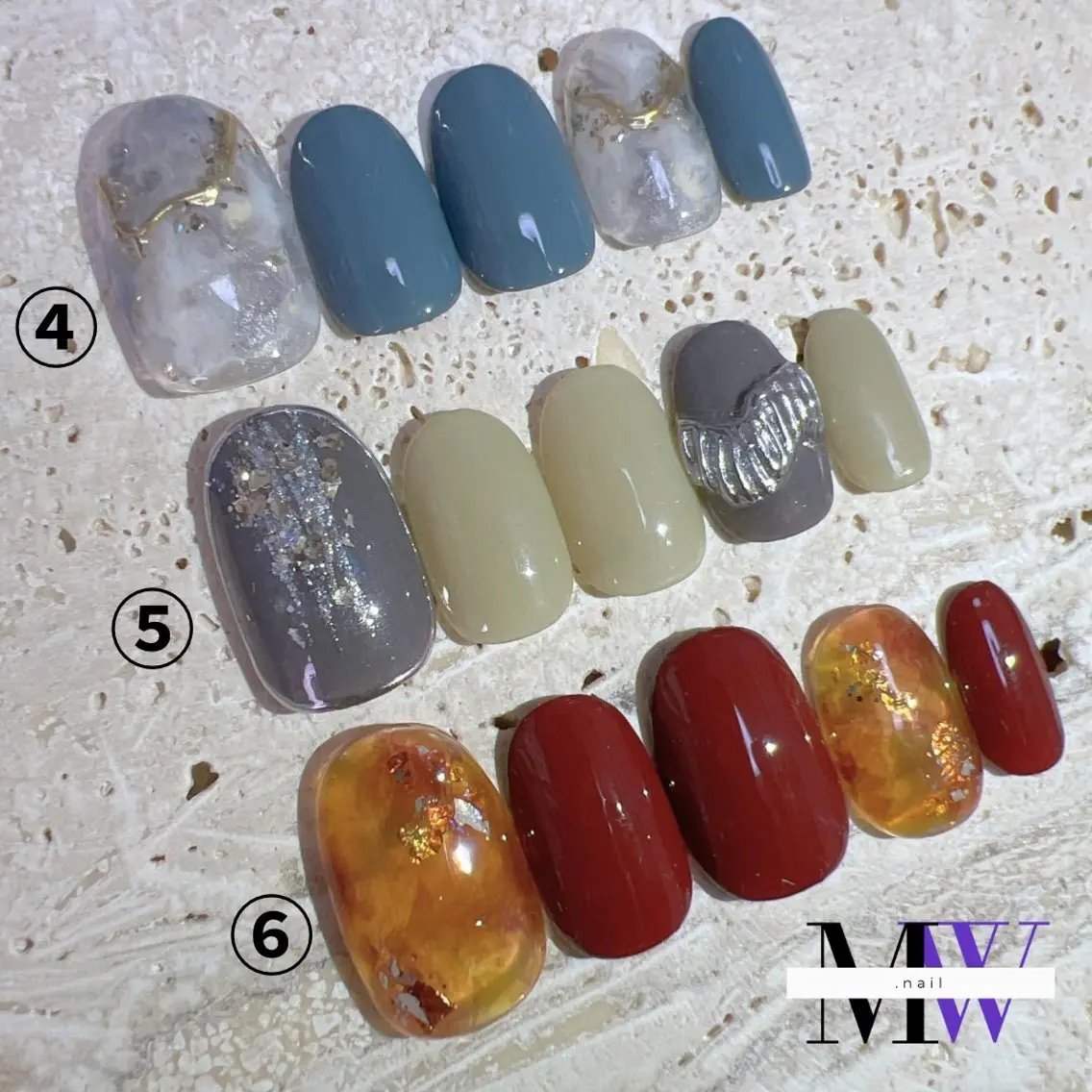 ネイル アートネイル ミラーネイル ニュアンスネイル ハンドネイル MW .nailのネイルデザイン