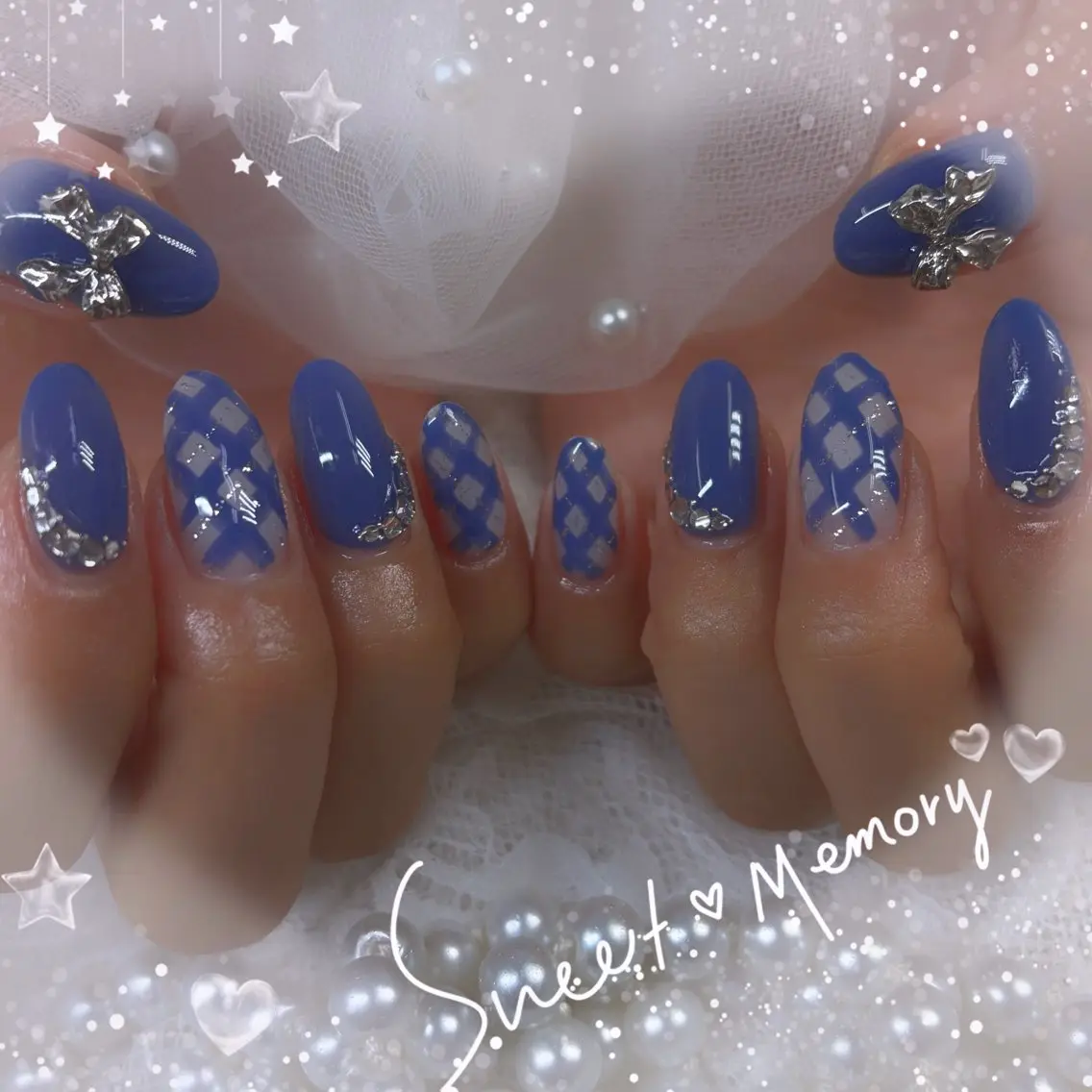 ネイル チークネイル フレンチネイル ガーリー ガラスフレンチ グラデーション ハンドネイル Chill Nailsalonのネイルデザイン