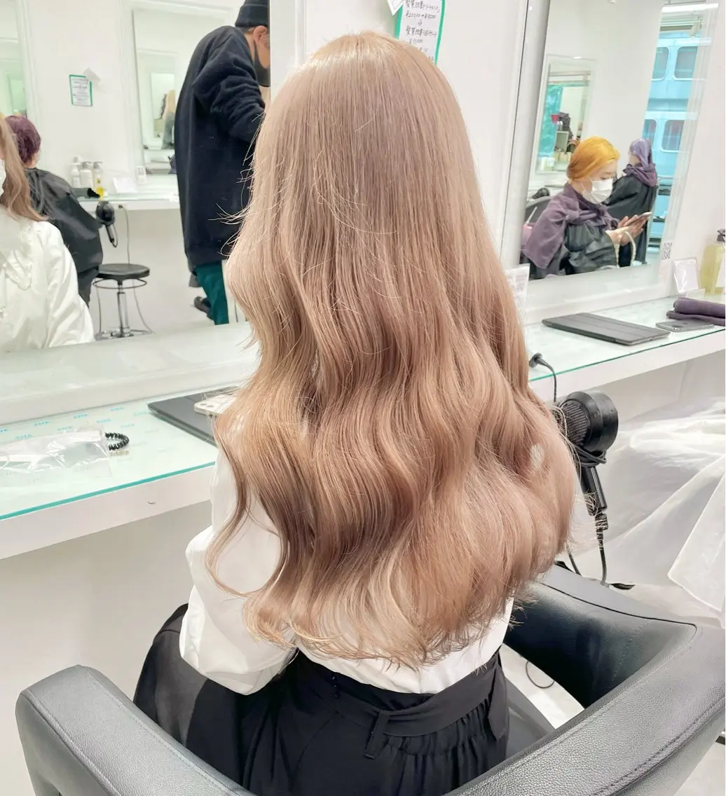カラー ヘアカラー トリートメント 大人っぽ韓国🤍ブリ ーチ/mitsukiのヘアスタイル