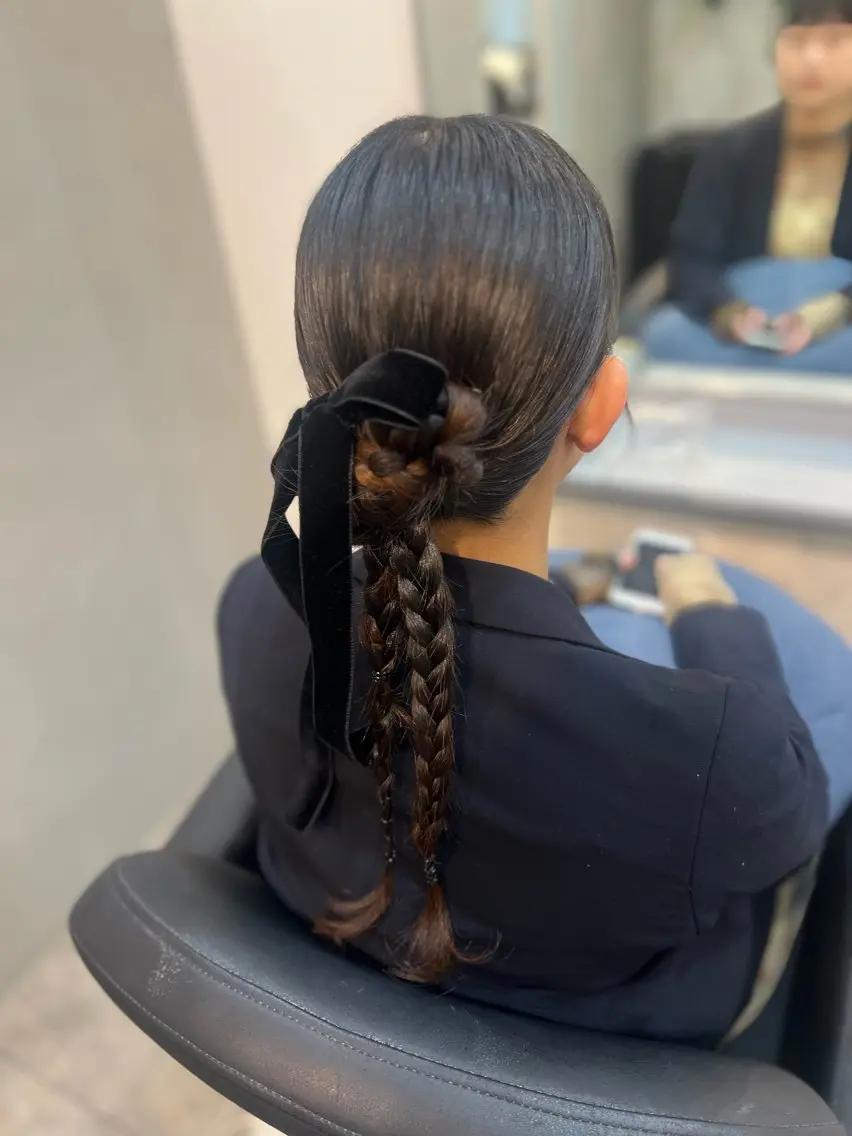 ヘアアレンジ ヘアセット ヘアメイクネイリスト hidemi中目黒のヘアスタイル