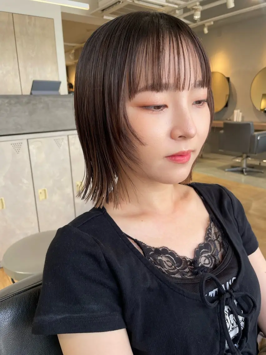 ショート 似合わせカット 🎀西川芽依/ 暖色カラー🎀のヘアスタイル