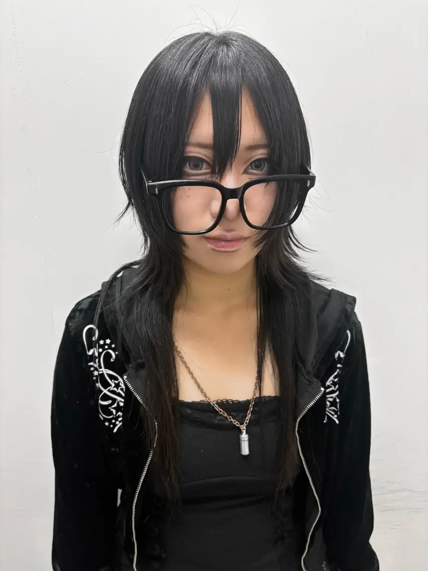 ロング ウルフカット カット 山下 夏季のヘアスタイル