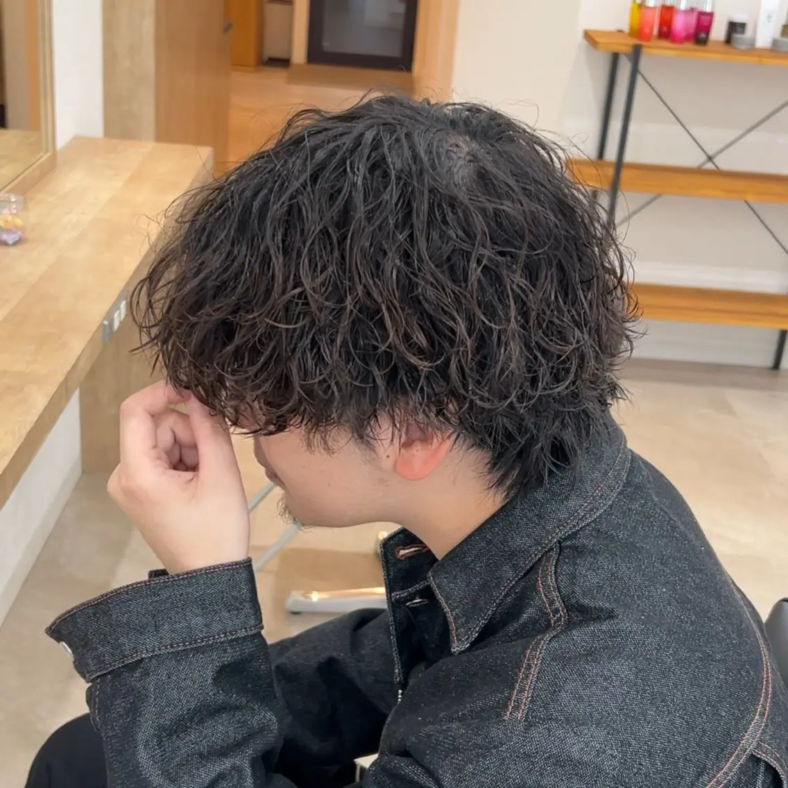パーマ メンズ カット パーマ シャドウ🐾✖️ 波巻き🌊/AOIのヘアスタイル