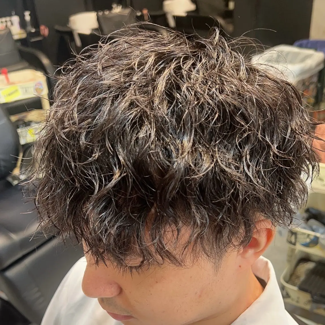 カット＋ツイストスパイラルパーマ＋スタイル撮影の写真