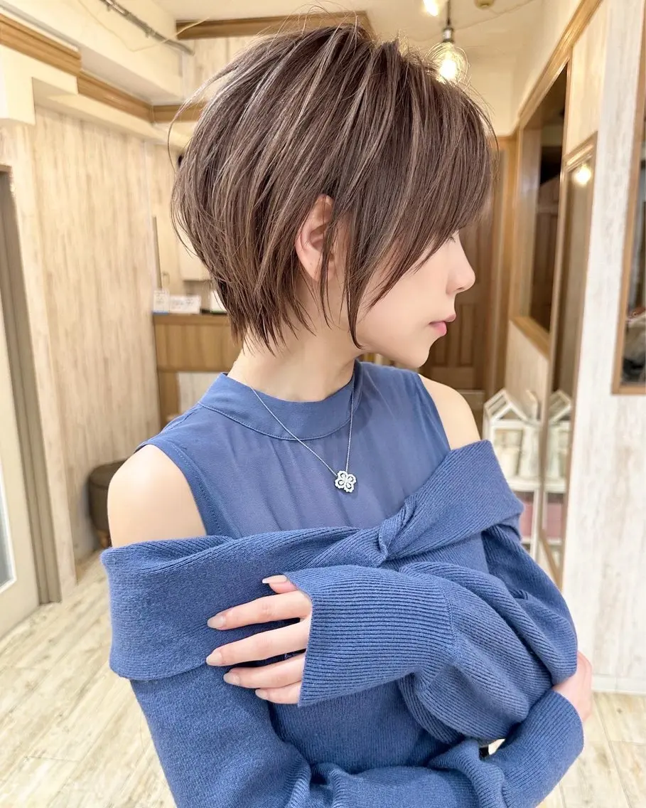 ショート おのだ あやなのヘアスタイル