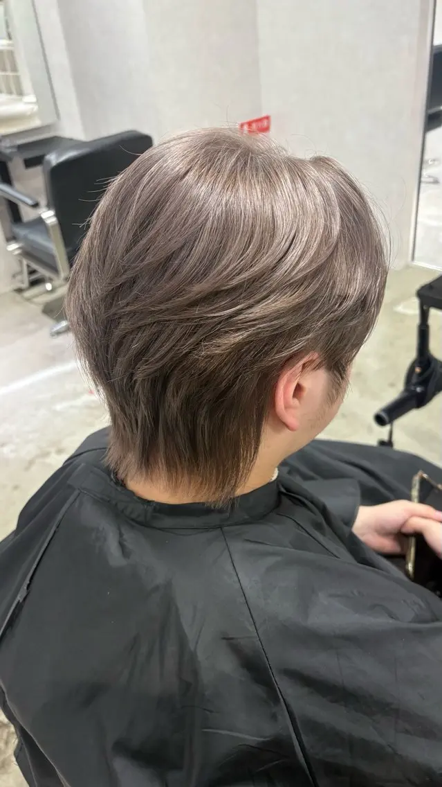 ロング カラー 透明感カラー グレージュ カット ヘアカラー ミルクティー/ハイ トーン/konomiのヘアスタイル