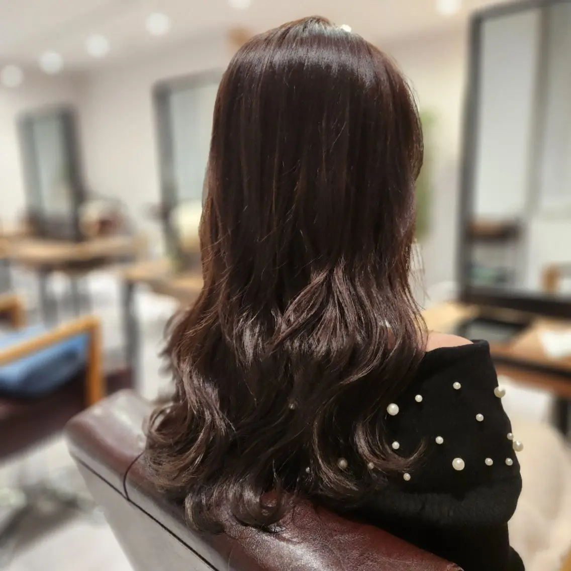 セミロング カラー 髪質改善 トリートメント シールエクステ🎀 ホシノ🕒ユウカのヘアスタイル