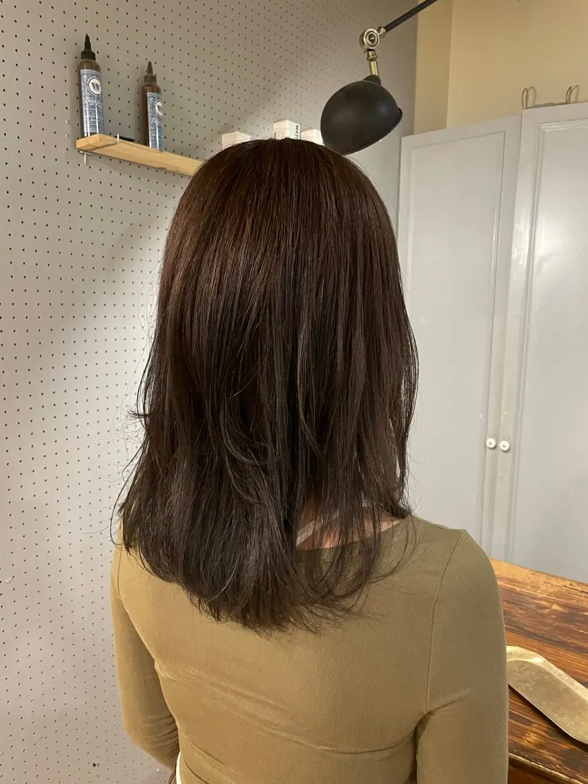 セミロング カラー カット ヘアカラー トリートメント 🤩噂のMr.髪ポジ ティブ®️yu🤩のヘアスタイル