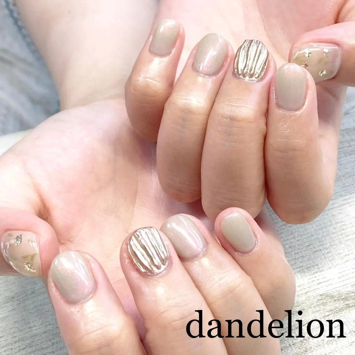 ネイル ハンドネイル ハンドケア dandelion ダンデライオンのネイルデザイン
