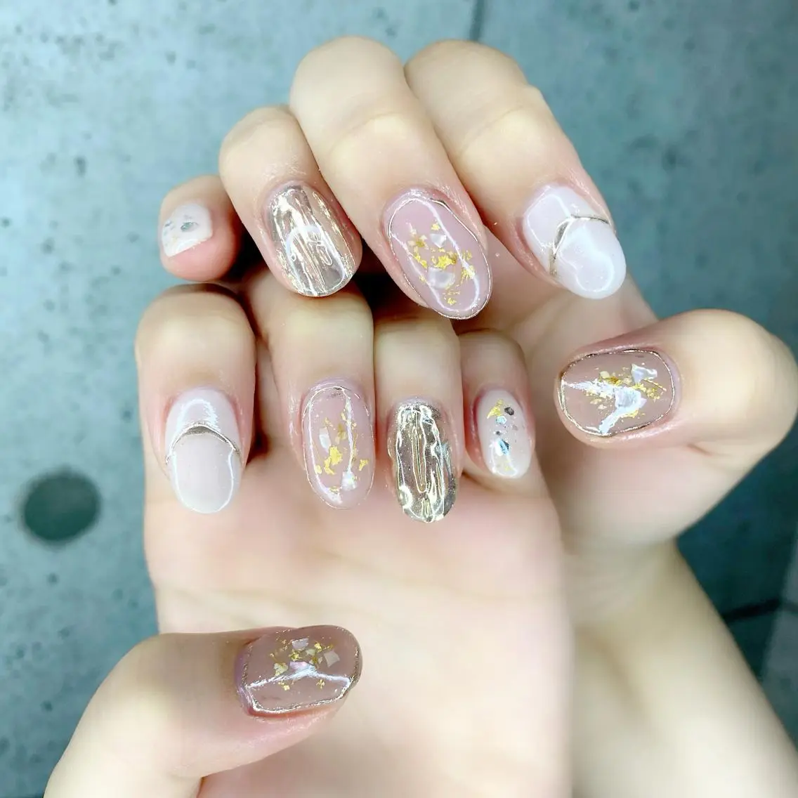 ネイル フラワーネイル ニュアンスネイル ブライダルネイル Salon Ｋのネイルデザイン