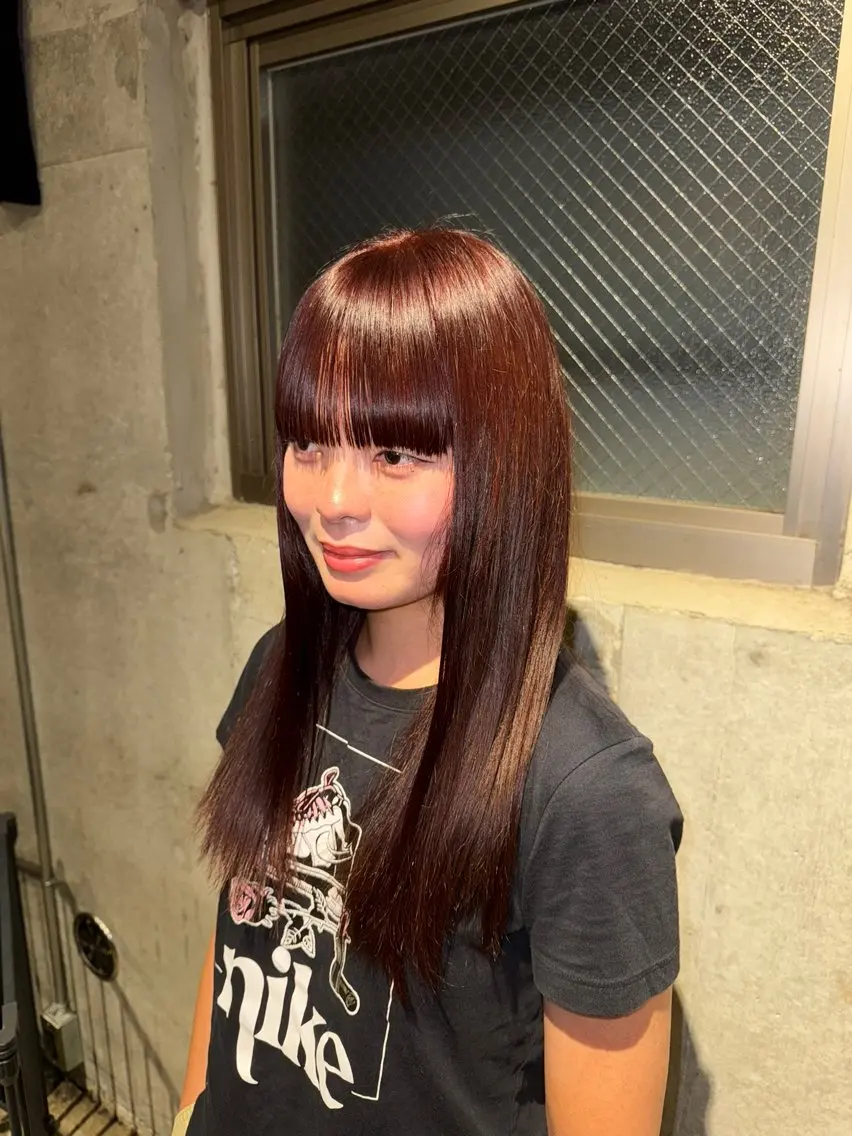 カラー ヘアカラー 染谷 奈保のヘアスタイル