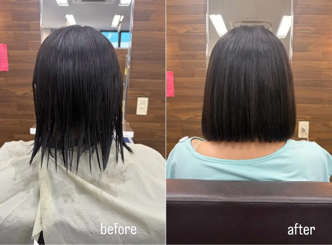 ショート 前下がりボブ ボブ 大城 ひな乃のヘアスタイル