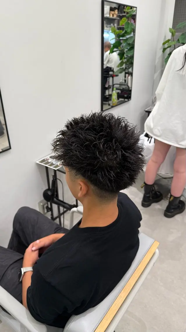 ショート メンズ メンズパーマ Joule大分 メンズ特化植木永遠のヘアスタイル