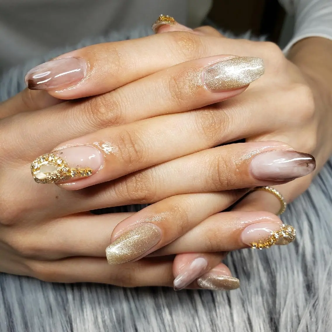 ネイル マグネットネイル ニュアンスネイル Nail salon Coco【溝の口駅】のネイルデザイン