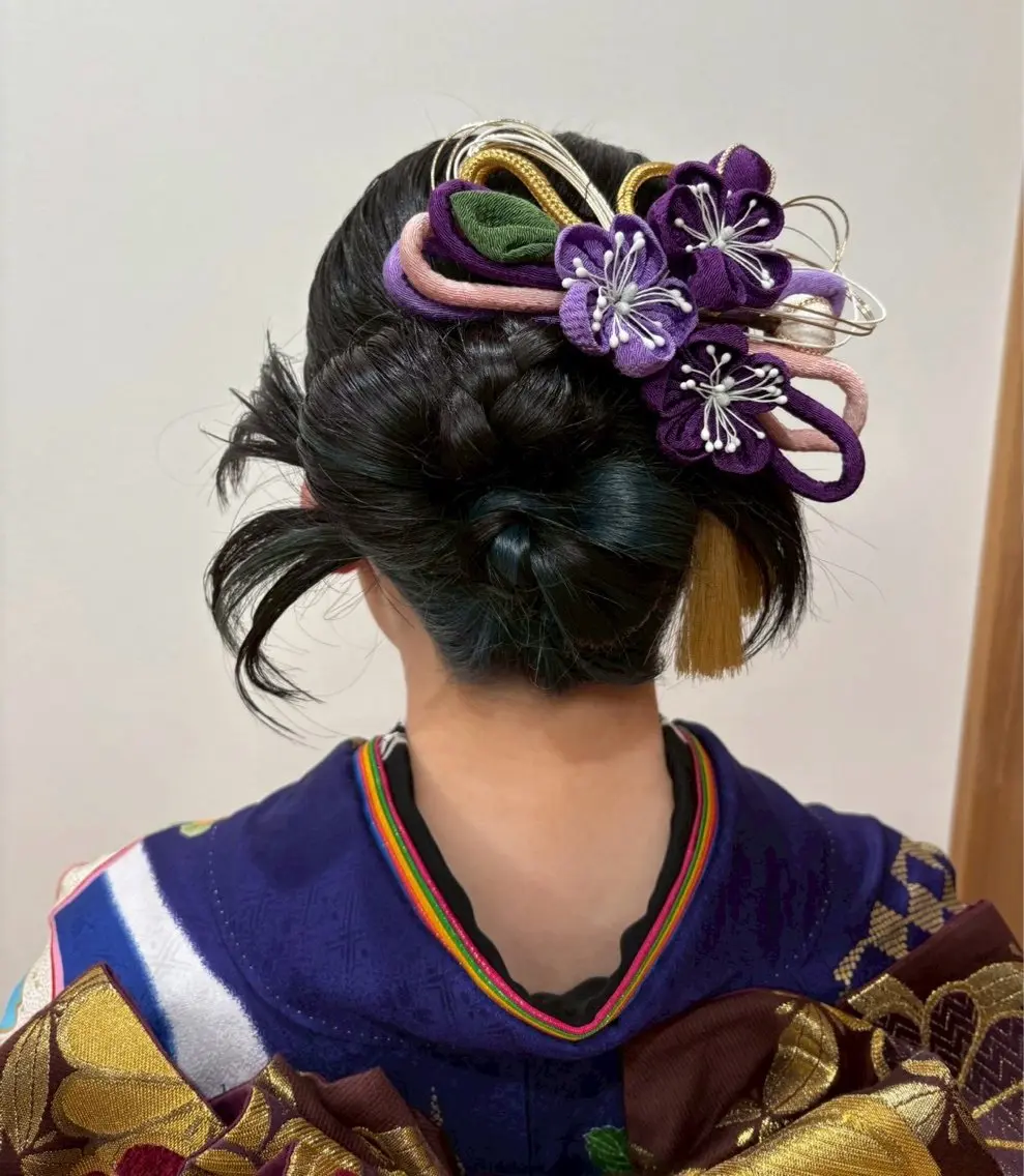 ヘアアレンジ 成人式 岡田 七海のヘアスタイル
