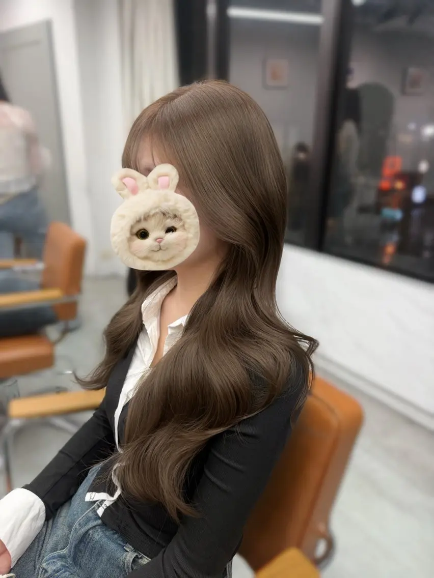 🎀盛れる前髪カット+ダブルカラー+トリートメント🎀の写真