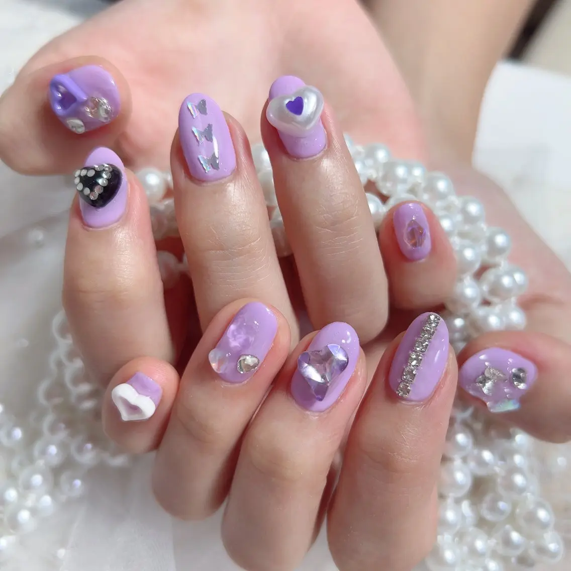 ネイル ハンドネイル M 🌷Nail 長さだし専門店のネイルデザイン