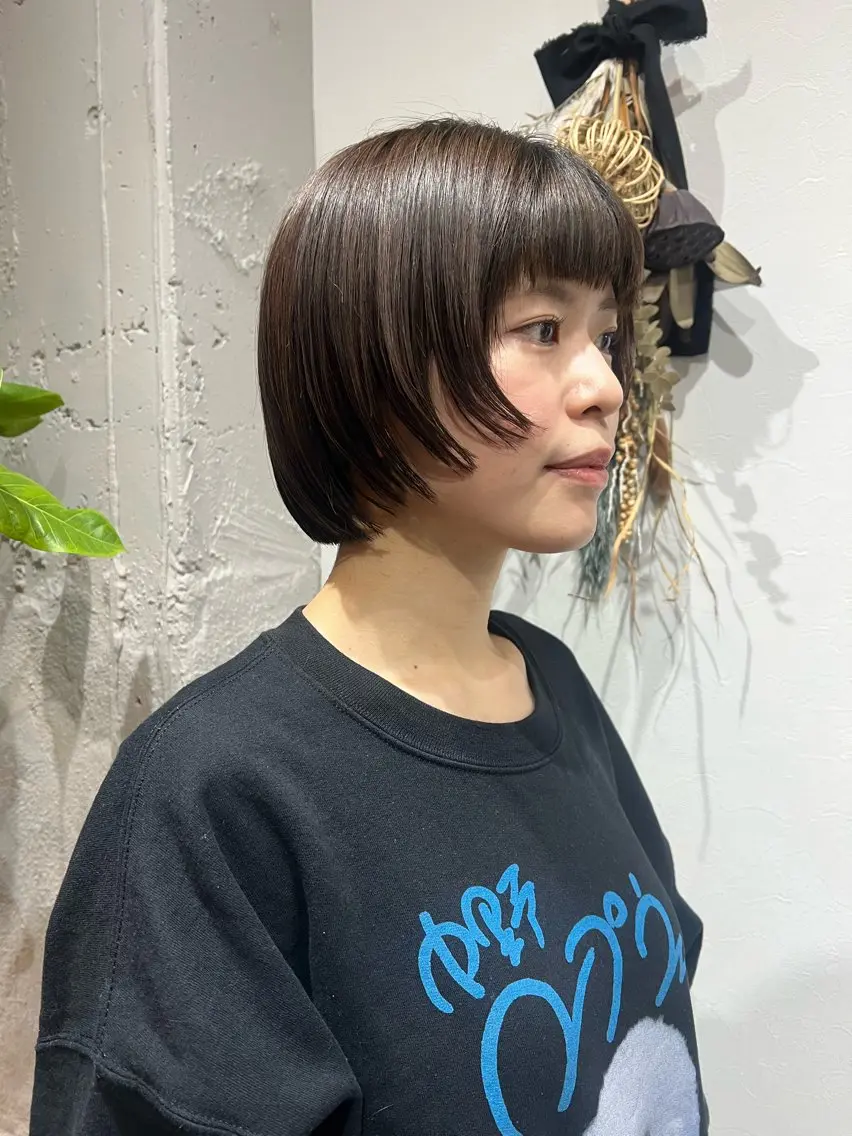 ショート ボブ 福井 采未のヘアスタイル