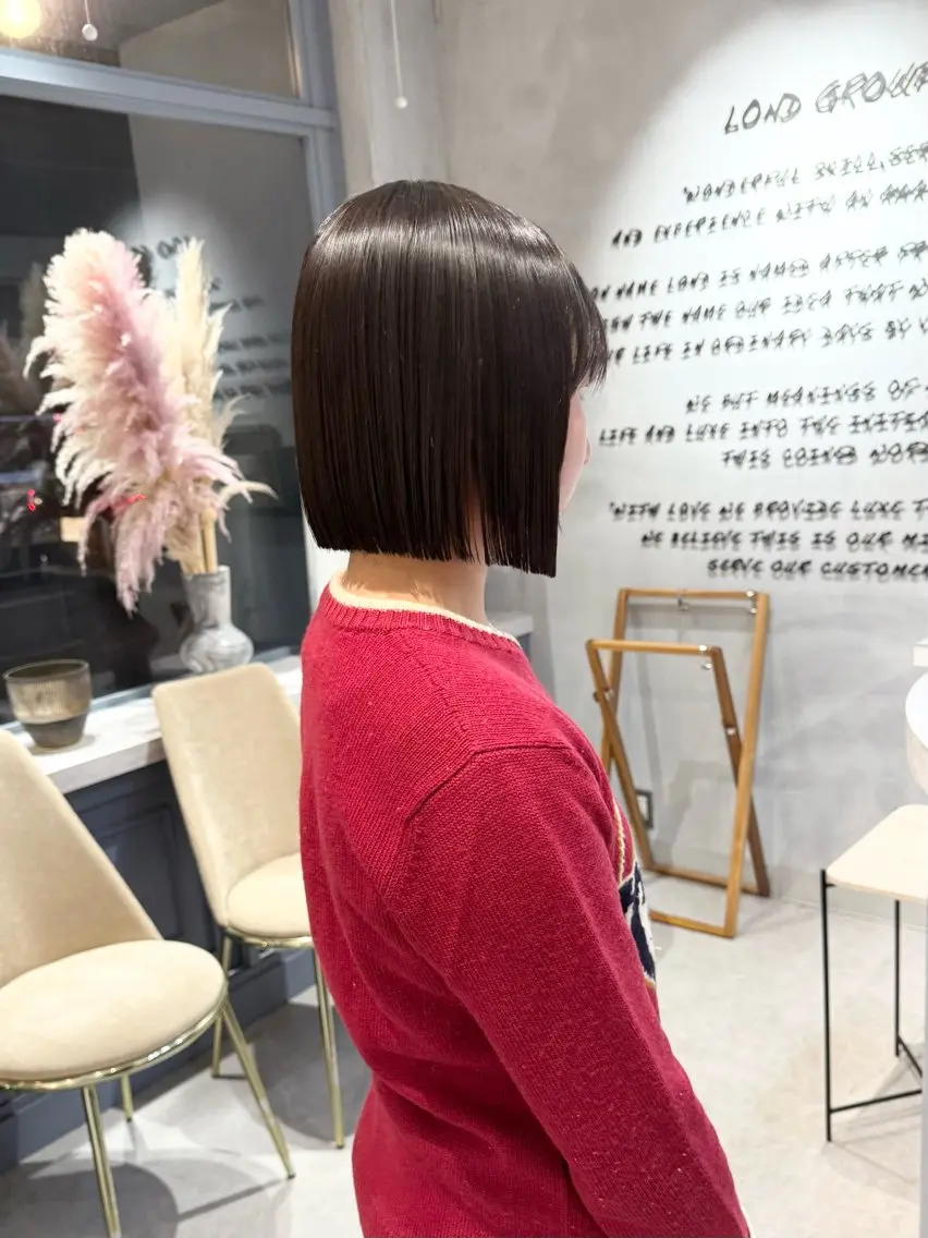 ショート カット 縮毛矯正 トリートメント レイヤー/ボブ 高嶋 優のヘアスタイル