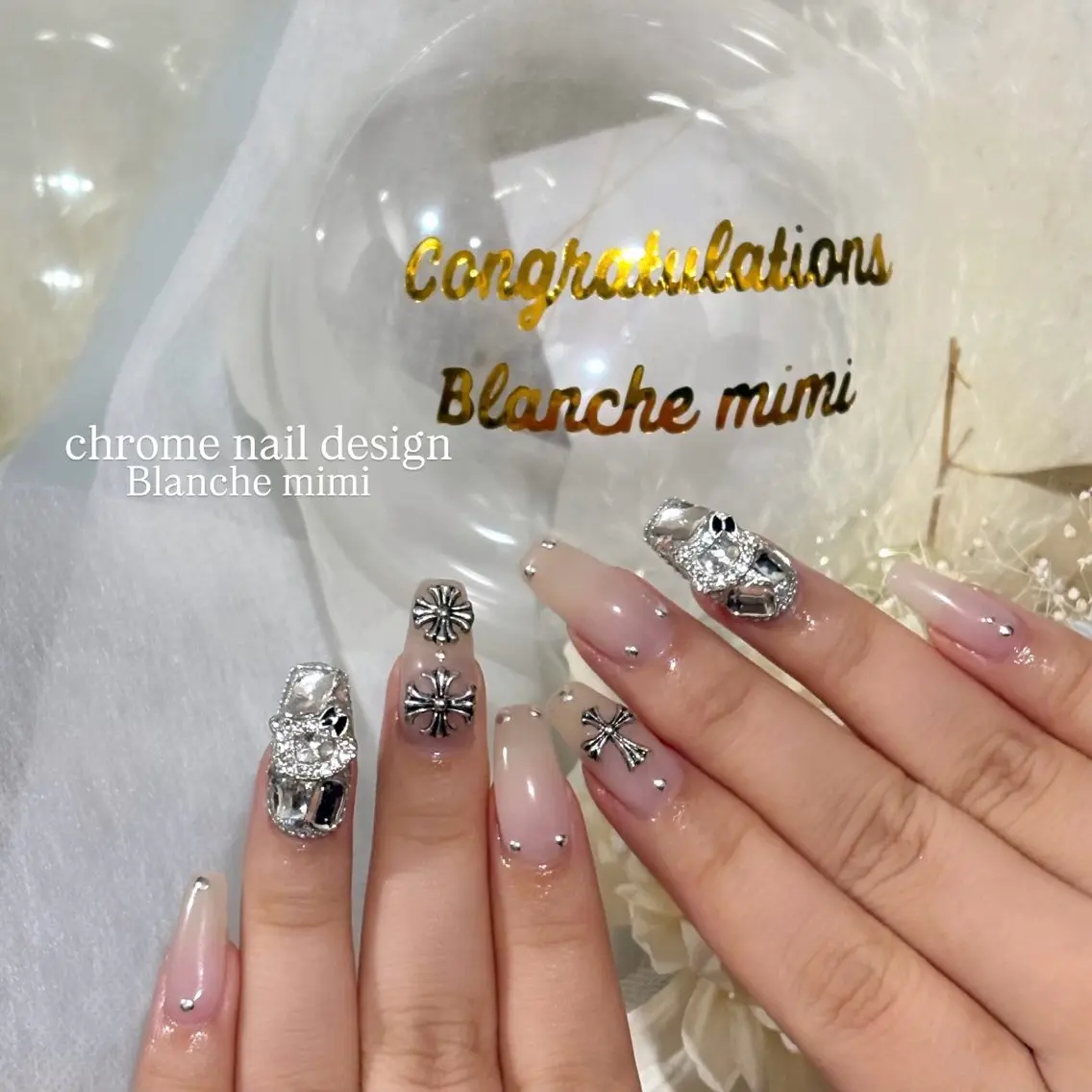 ネイル ハンドネイル Blanche mimi.u_aのネイルデザイン