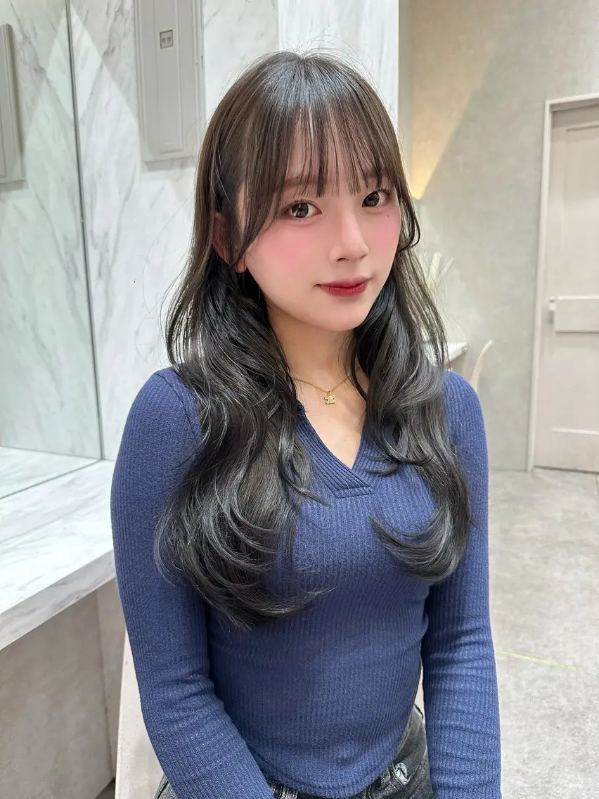 ミディアム カット ヘアカラー トリートメント Lond  mare 🦋ayana🦋のヘアスタイル