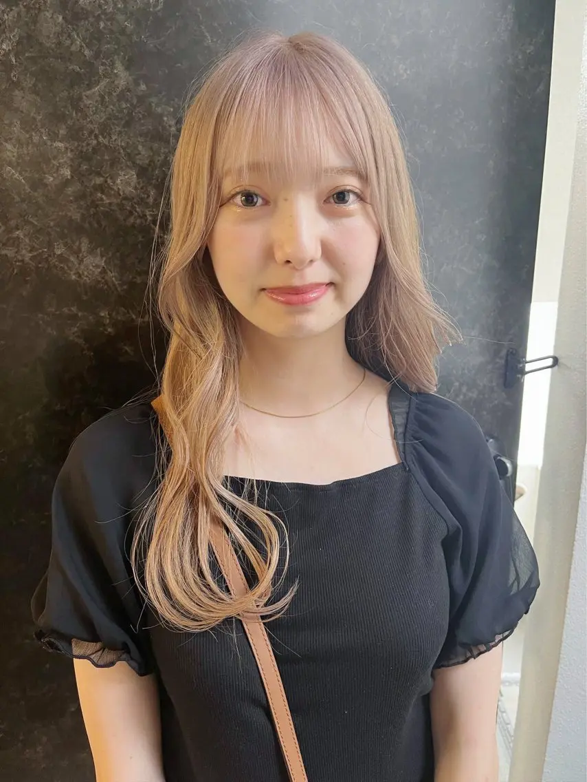 ロング カラー ベージュカラー ダブルカラー /まつ毛パーマ🎀のヘアスタイル
