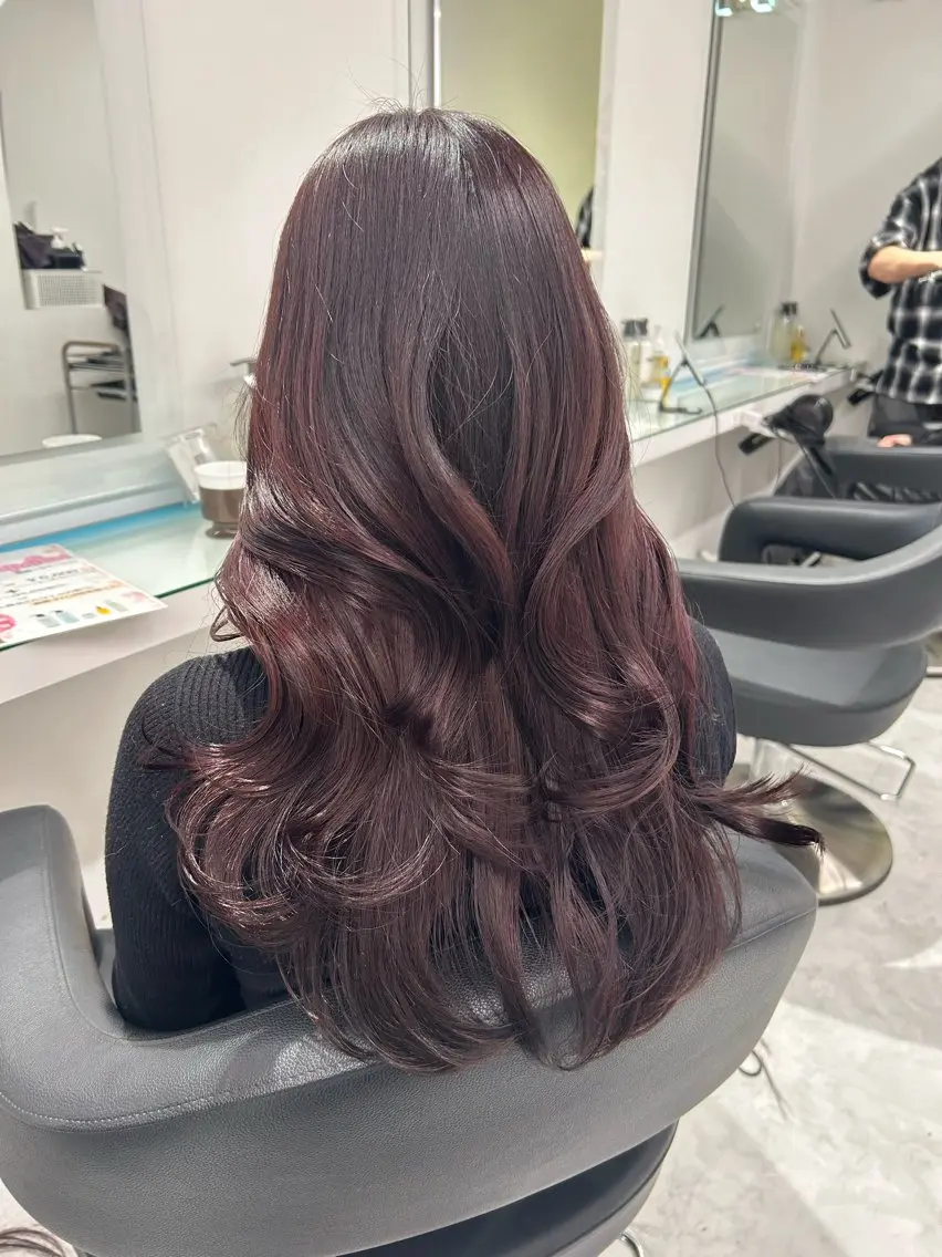 ロング カラー ヘアアレンジ ブリーチ無し透明感 🕊AZUSAのヘアスタイル