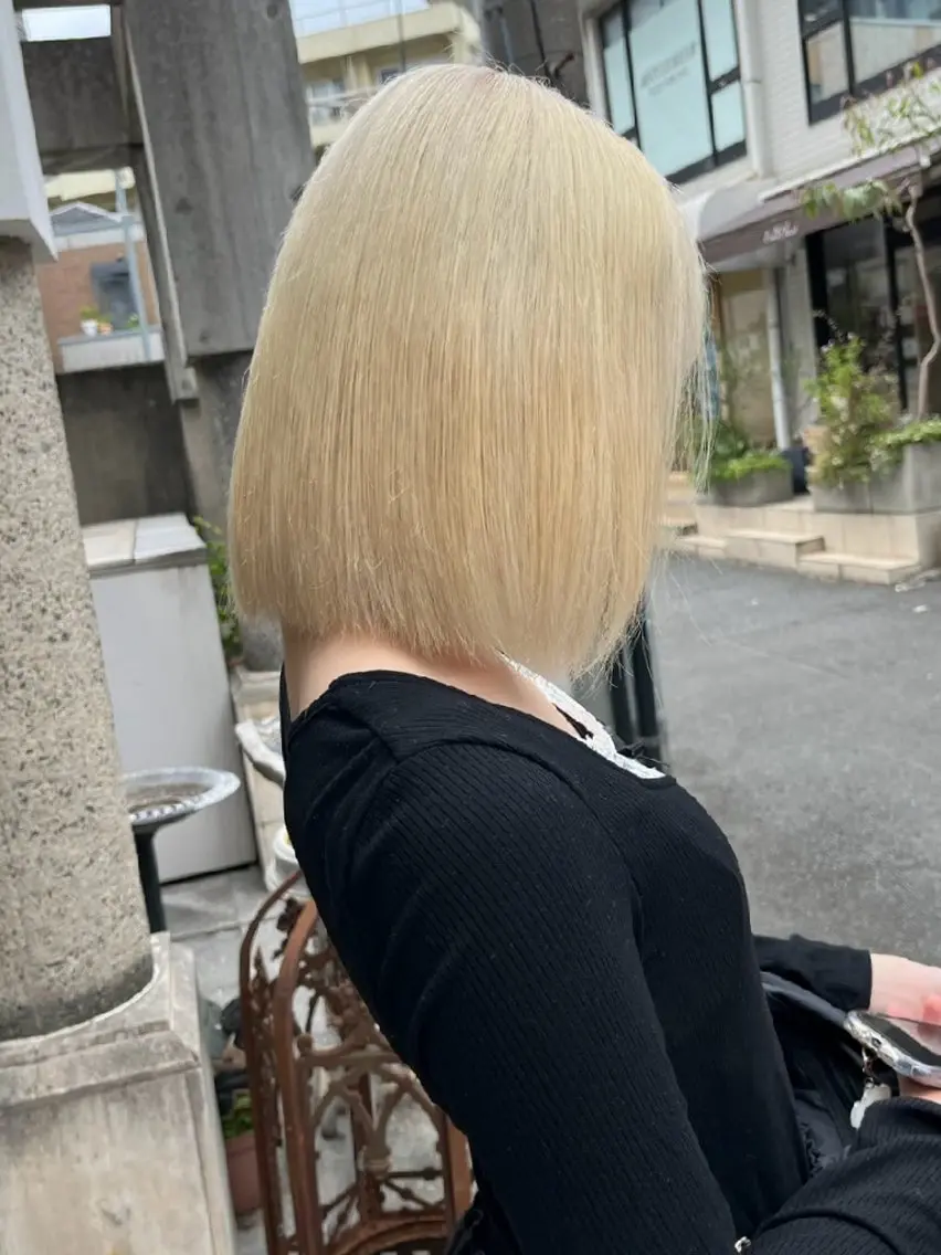 ブリーチ矯正美髪矯正 ✨オオエタクミのヘアスタイル