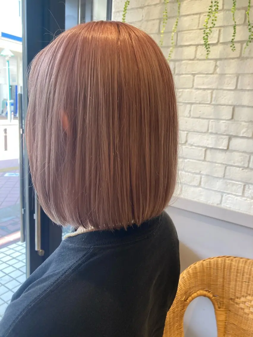 ミディアム ヘアカラー ツヤカラー3850 まいのヘアスタイル