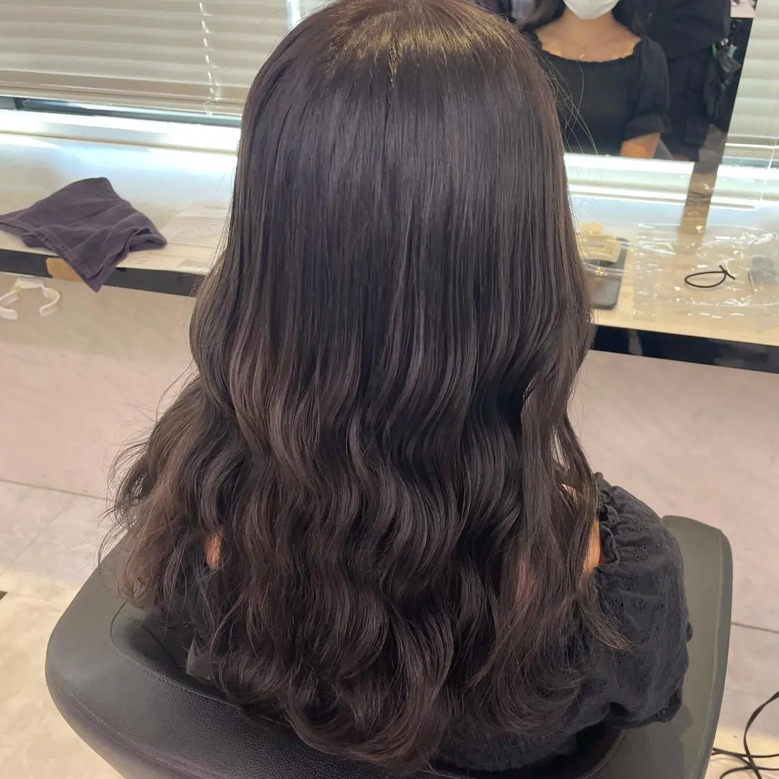 ロング ヘアカラー トリートメント ヘアセット ピンク・ベージュ🩰 カラー🫧とらのヘアスタイル