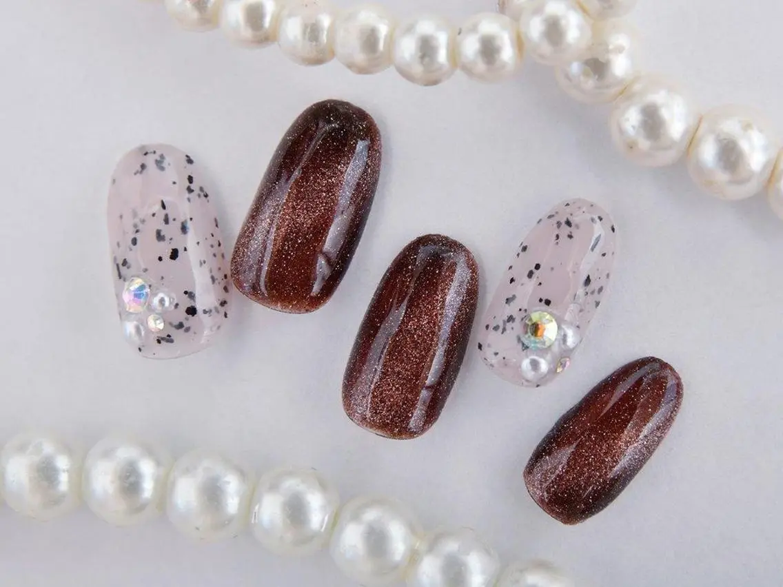 ネイル 桜ネイル フラッシュネイル フットネイル ジェルネイル キラキラネイル Tiary Nail Yのネイルデザイン
