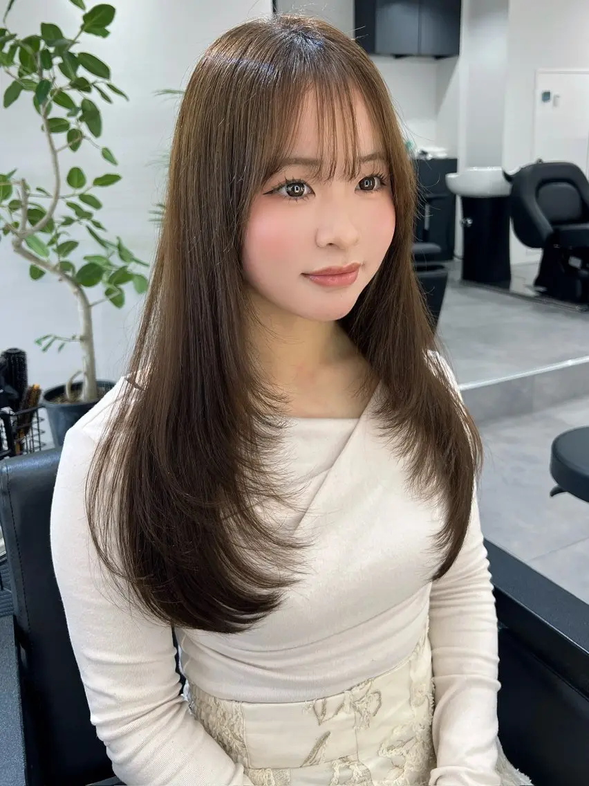 ロング カット ヘアカラー トリートメント レイヤー/髪質改善 SOA大槻 純也のヘアスタイル