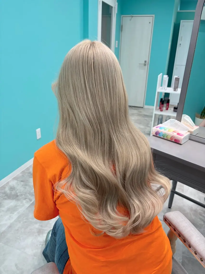 セミロング ヘアセット fumina🦋 新大久保/エクステのヘアスタイル
