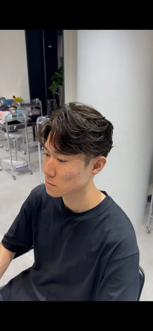 ショート パーマ メンズ 縮毛矯正 似合わせパーマ🔥 河浪  大智のヘアスタイル