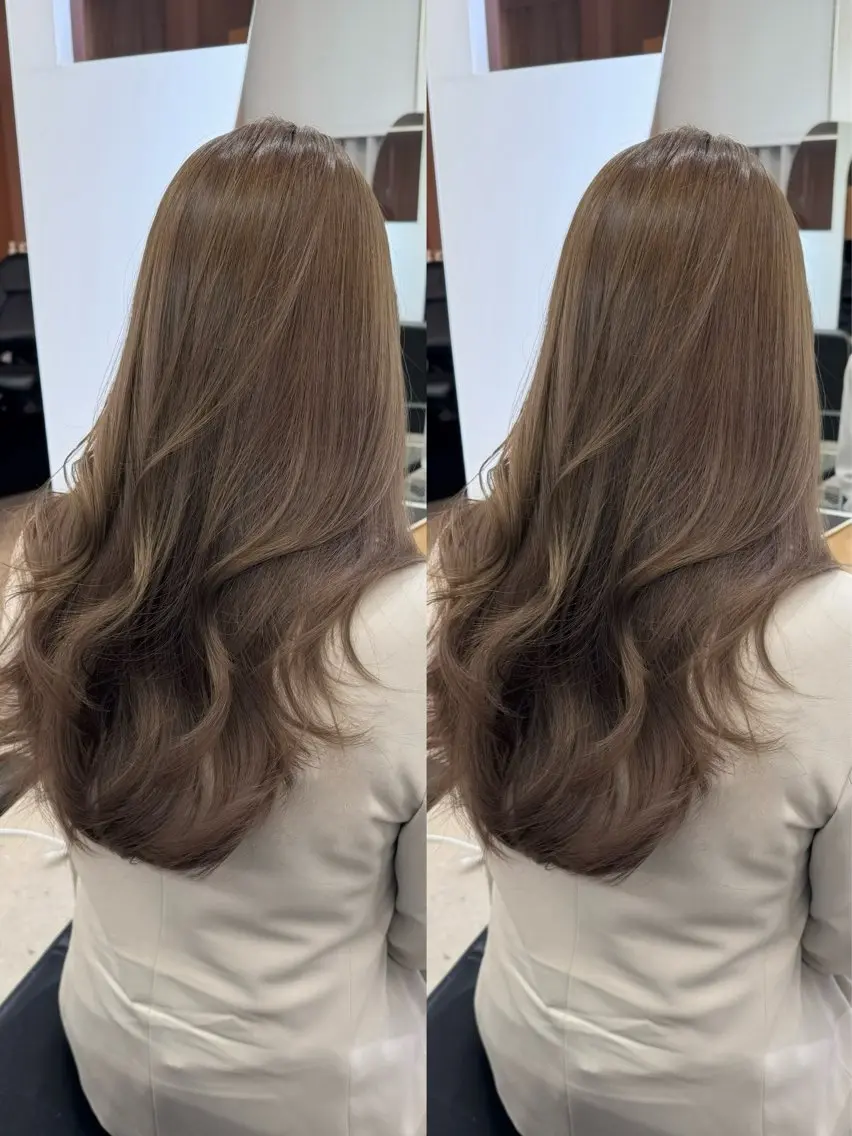 ロング カット ヘアカラー トリートメント 清水 健吏/ 髪質改善/レイヤーのヘアスタイル