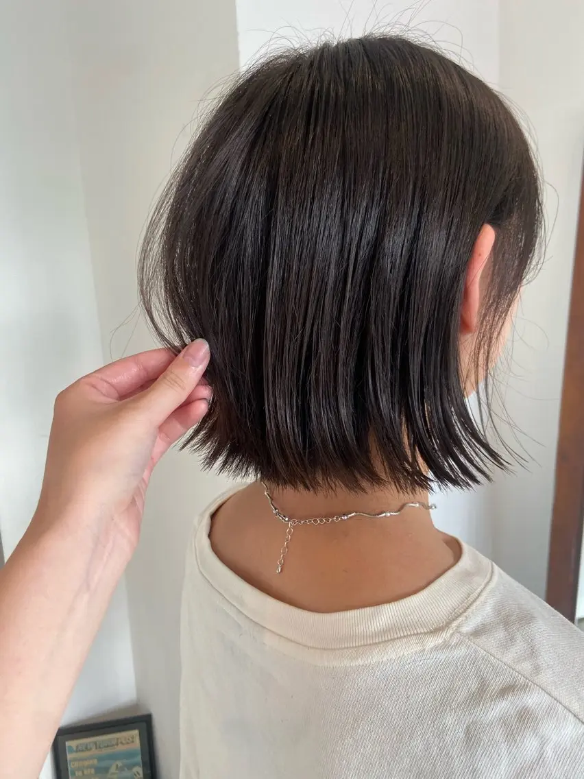 ミディアム まつ あみのヘアスタイル