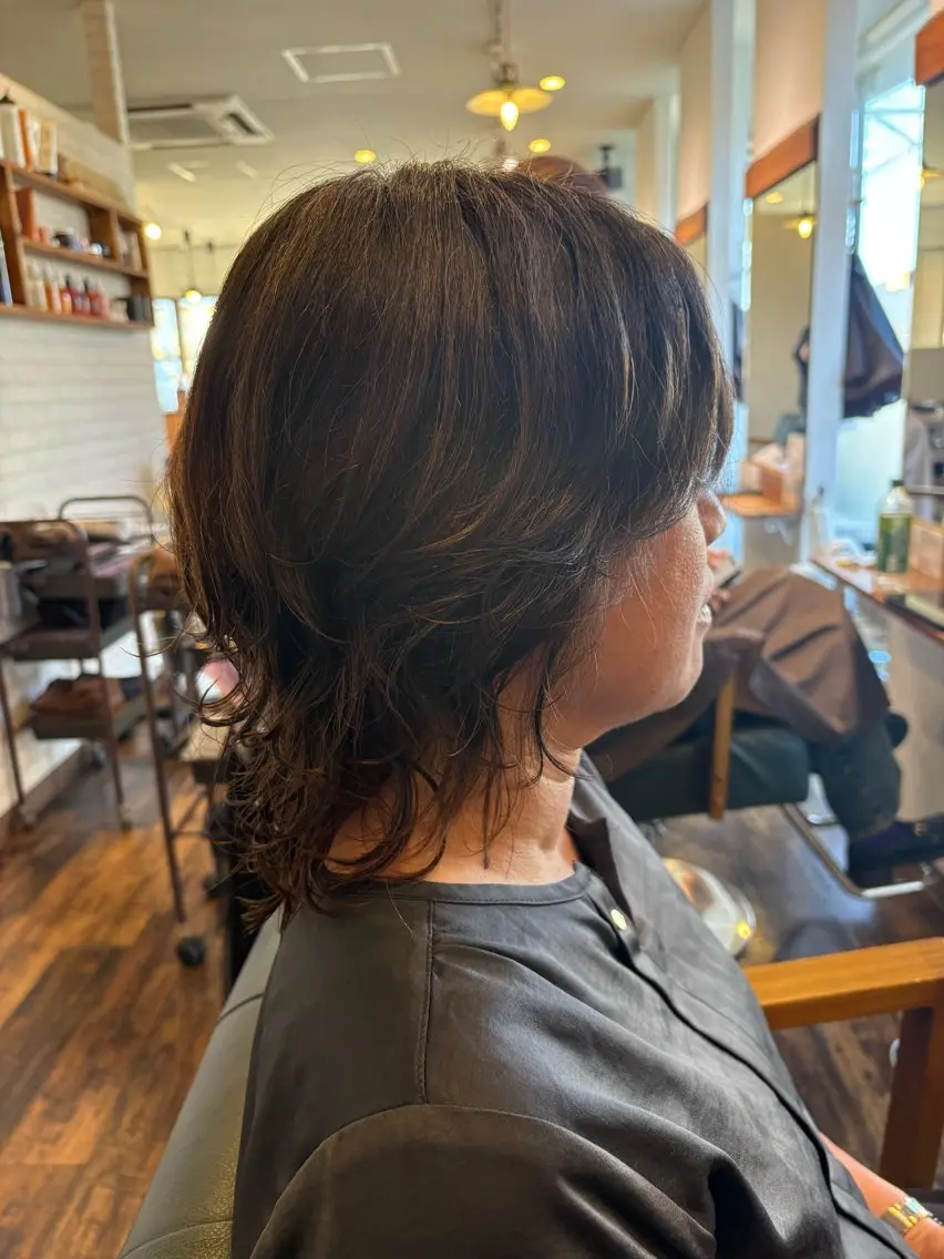 ミディアム MEGUMI 加古川.東加古川のヘアスタイル