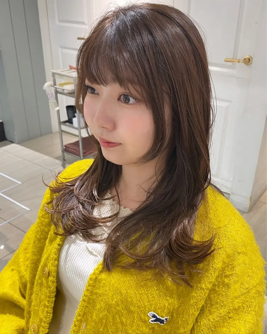 ロング カット ヘアカラー トリートメント 梅田縮毛矯正◻︎髪質 改善◻︎細見　了眞のヘアスタイル