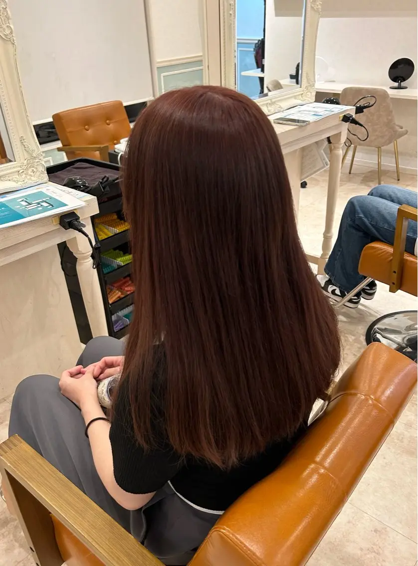 ロング カラー 艶感暖色カラー🥀/ レイヤー / れいかのヘアスタイル