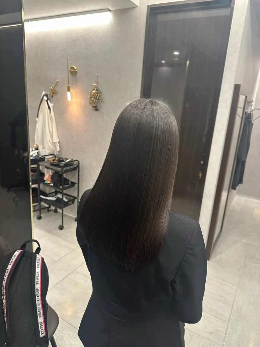 ロング 縮毛矯正 縮毛矯正 salowin Ryoのヘアスタイル