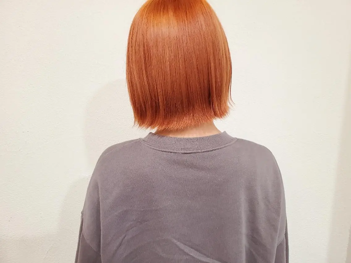 ミディアム カラー ヘアカラー トリートメント ヘッドスパ パ ルのヘアスタイル