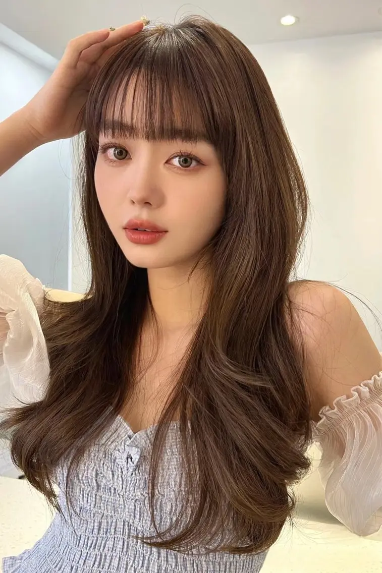 セミロング カラー カット ヘアカラー トリートメント 鈴木 一貴のヘアスタイル
