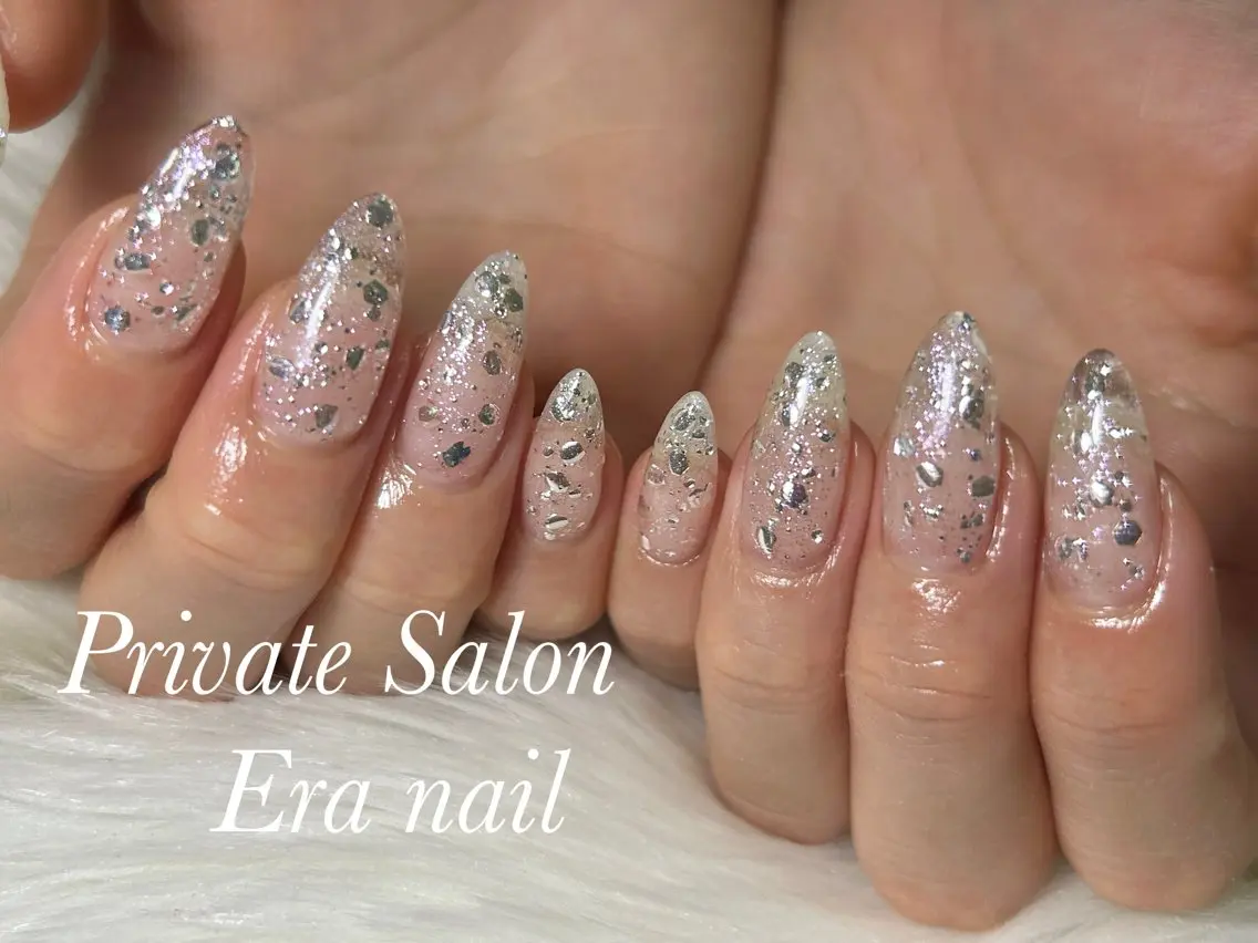 ネイル ラメ(グリッター) ハンドネイル Era nailのネイルデザイン