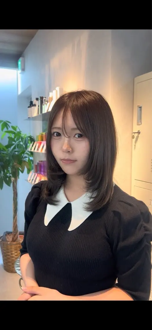 ミディアム カット トリートメント RINO LAMINのヘアスタイル