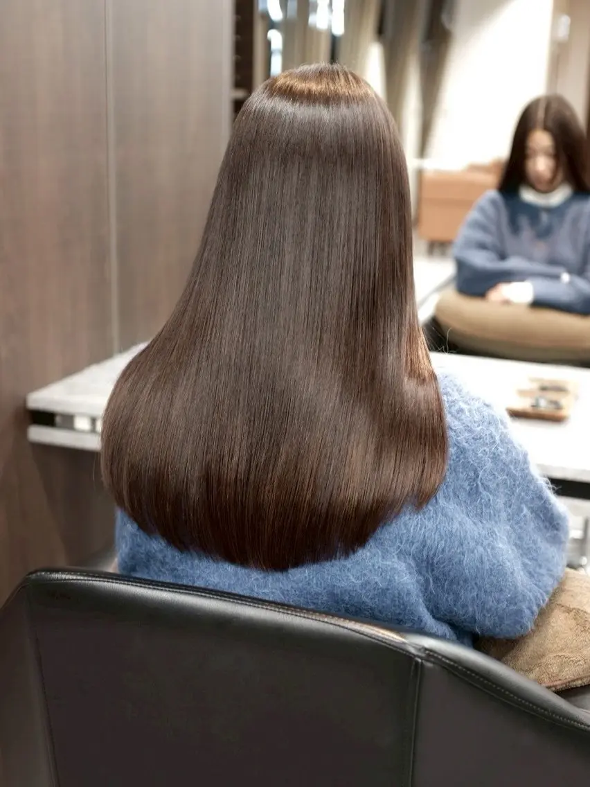ロング カット ヘアカラー 縮毛矯正 トリートメント 韓国/艶髪/縮毛矯正 /髪質改善/MIKUのヘアスタイル
